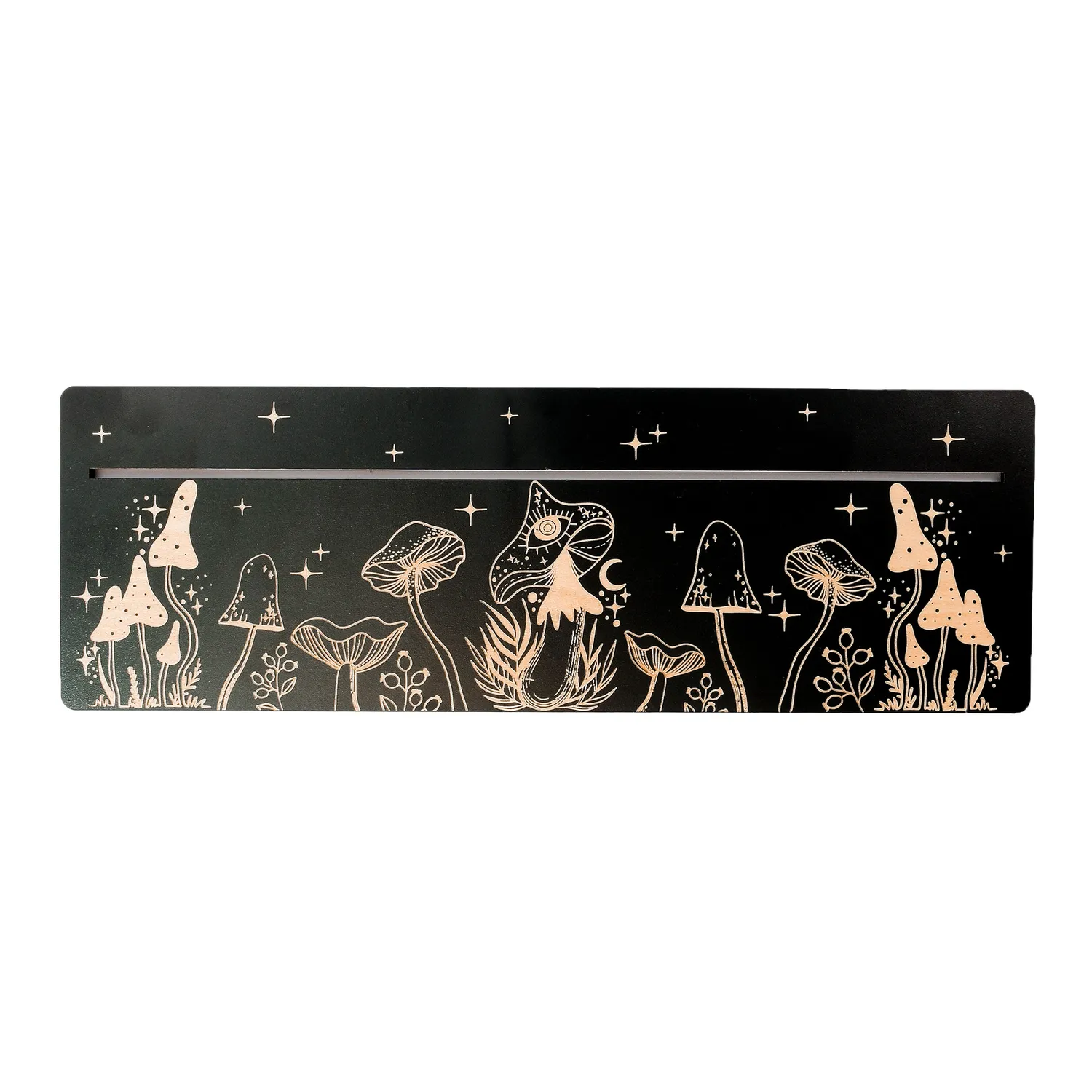 Moonflair Kortställ Svart træholder 9,5x28 cm til neglekort