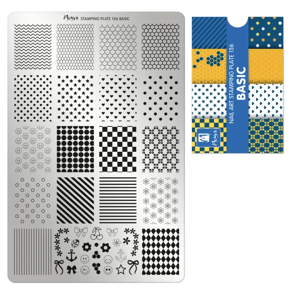 Moyra Stamping Plate 156 Basic negleskabelon