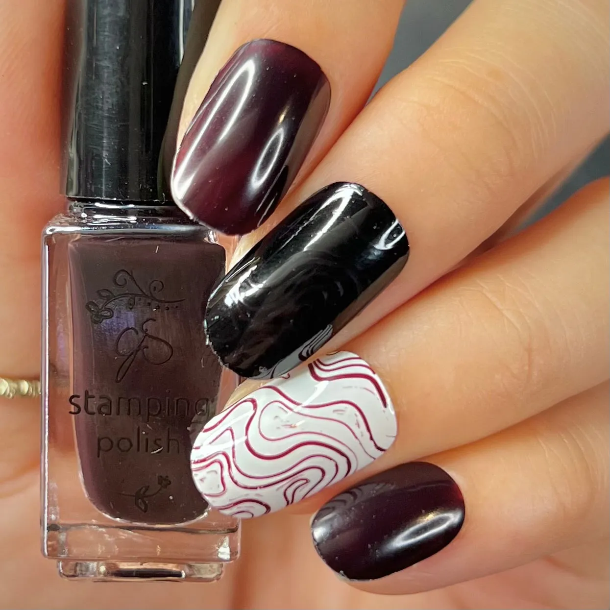 Clear Jelly Stamper 198 Merlot stampinglak brun 5 ml
