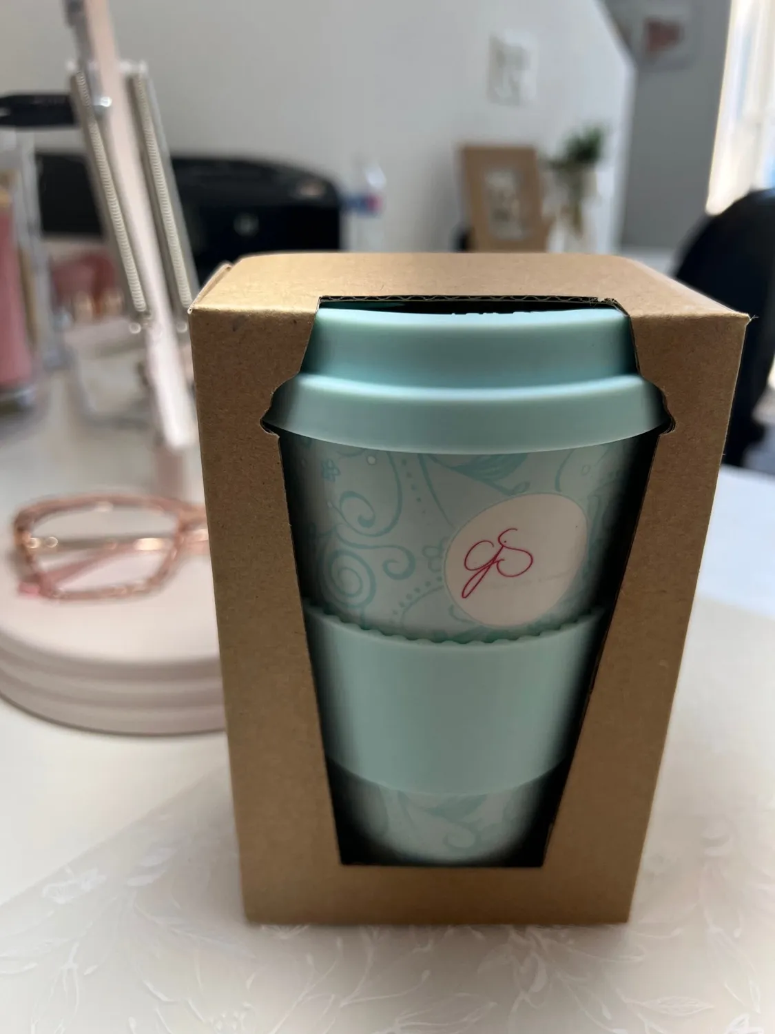 Clear Jelly Stamper CJS Cup bambuskop genanvendelig til varm og kold