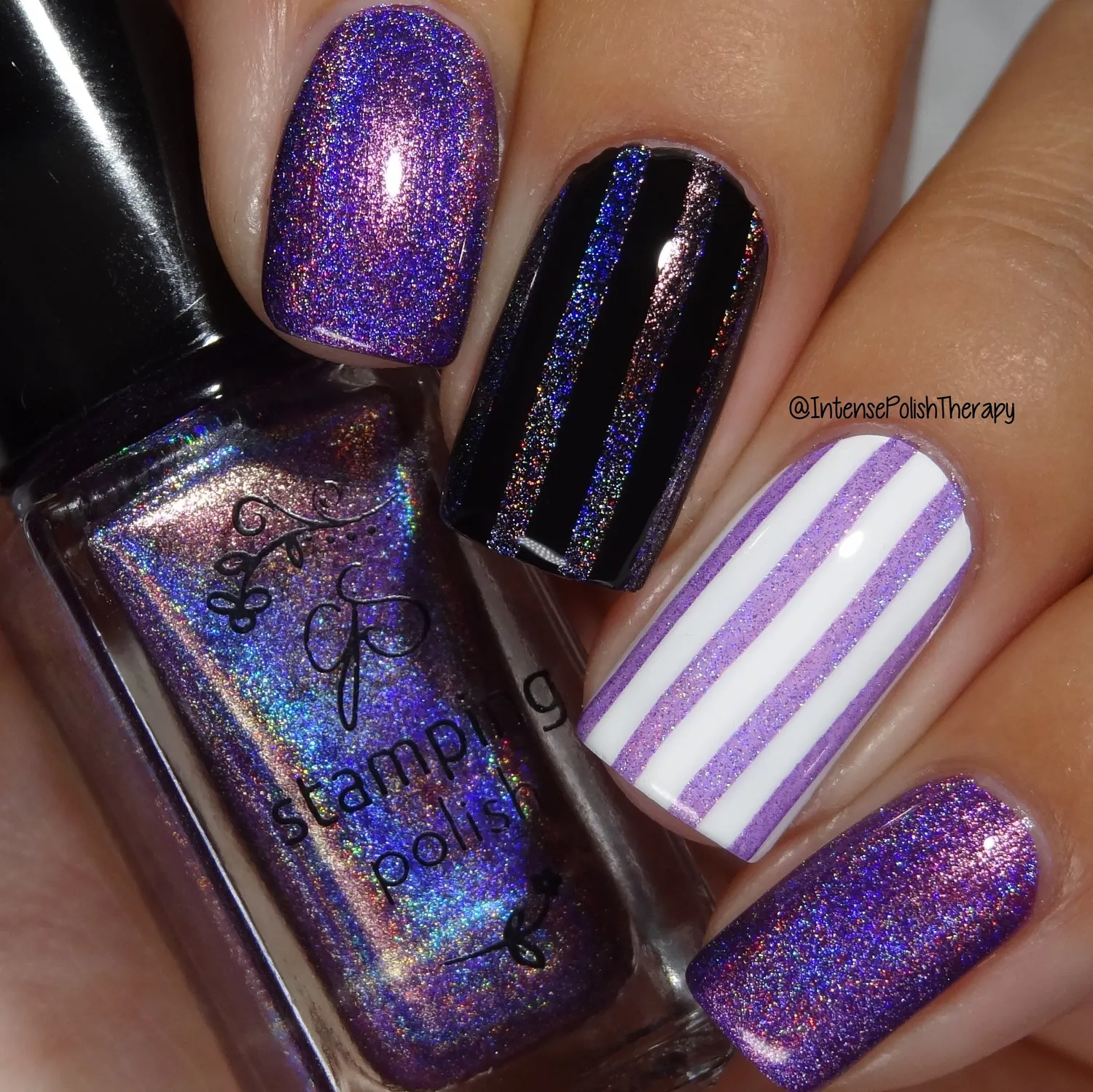Clear Jelly Stamper Holo 7 Grape Escape stamping lak 5 ml holografisk