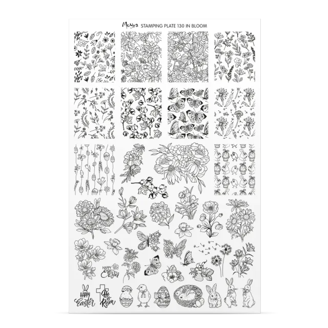 Moyra Try-on Plate Sheet negleskabelon No. 130