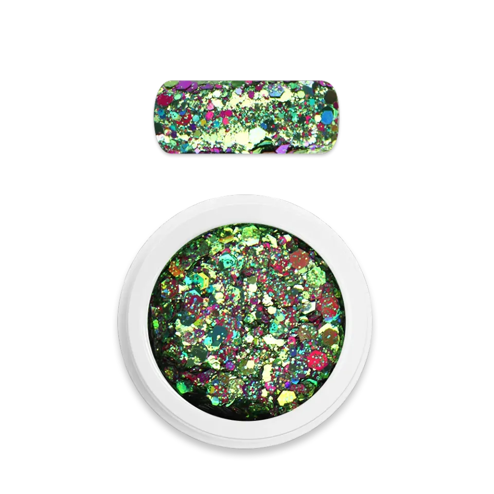Moyra Holo Glitter Mix negleglitter 18 Chameleon Green 1 g