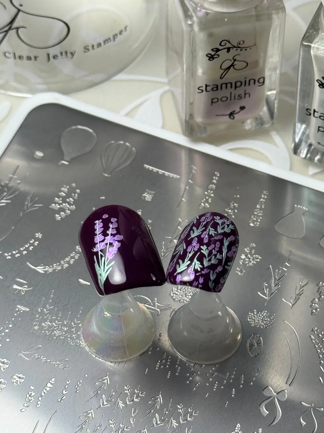 Clear Jelly Stamper CjS-397 Lavender Grove stempelplade 8x8 blomster