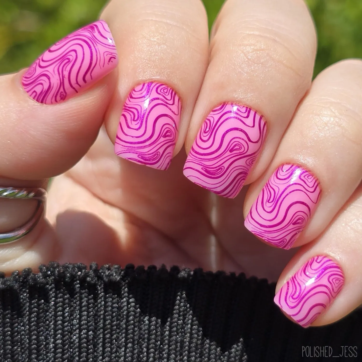 Clear Jelly Stamper My Main Squiggle CjS-146 plade 8cm abstrakt