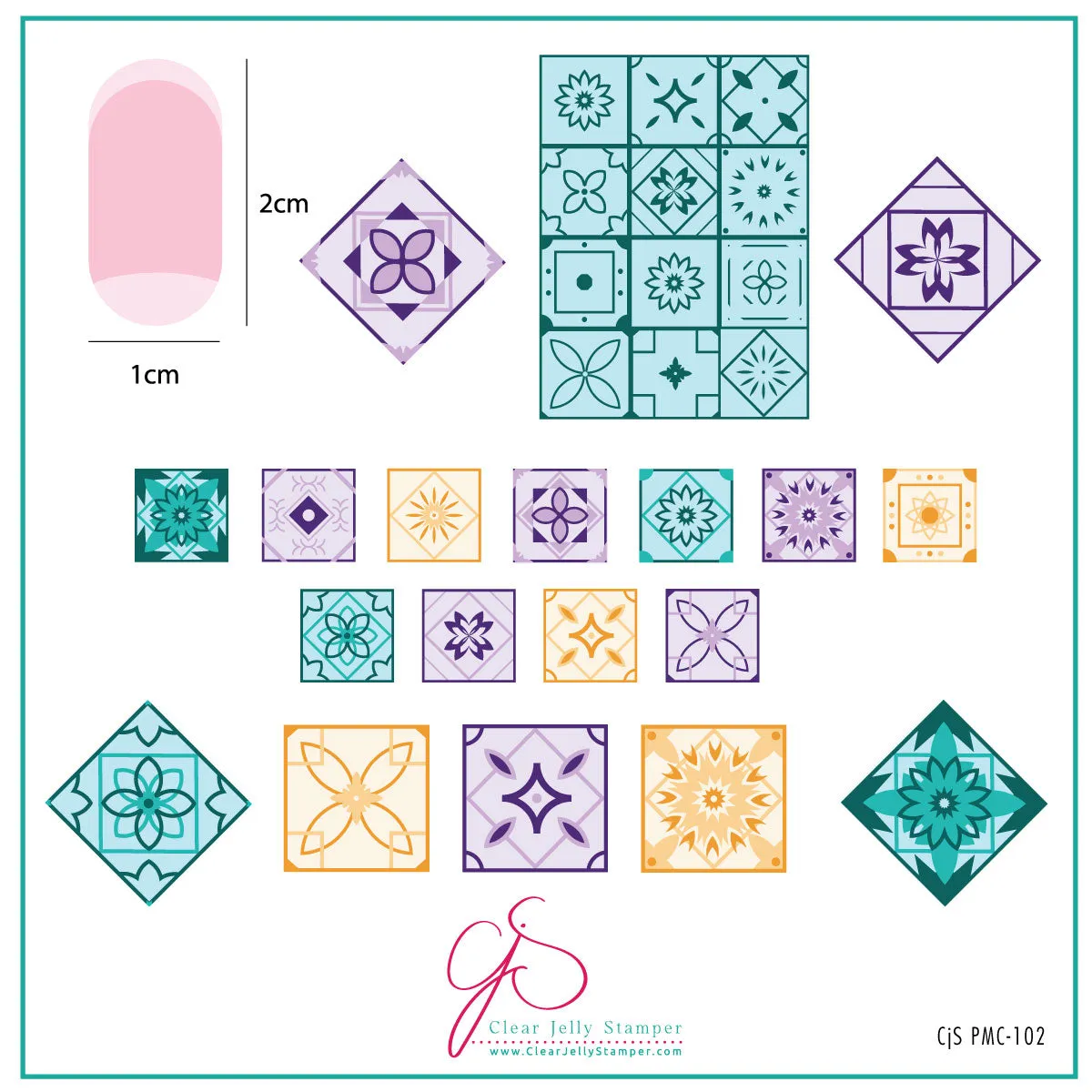 Clear Jelly Stamper June 2024 Plate of the Month stempelpladesæt