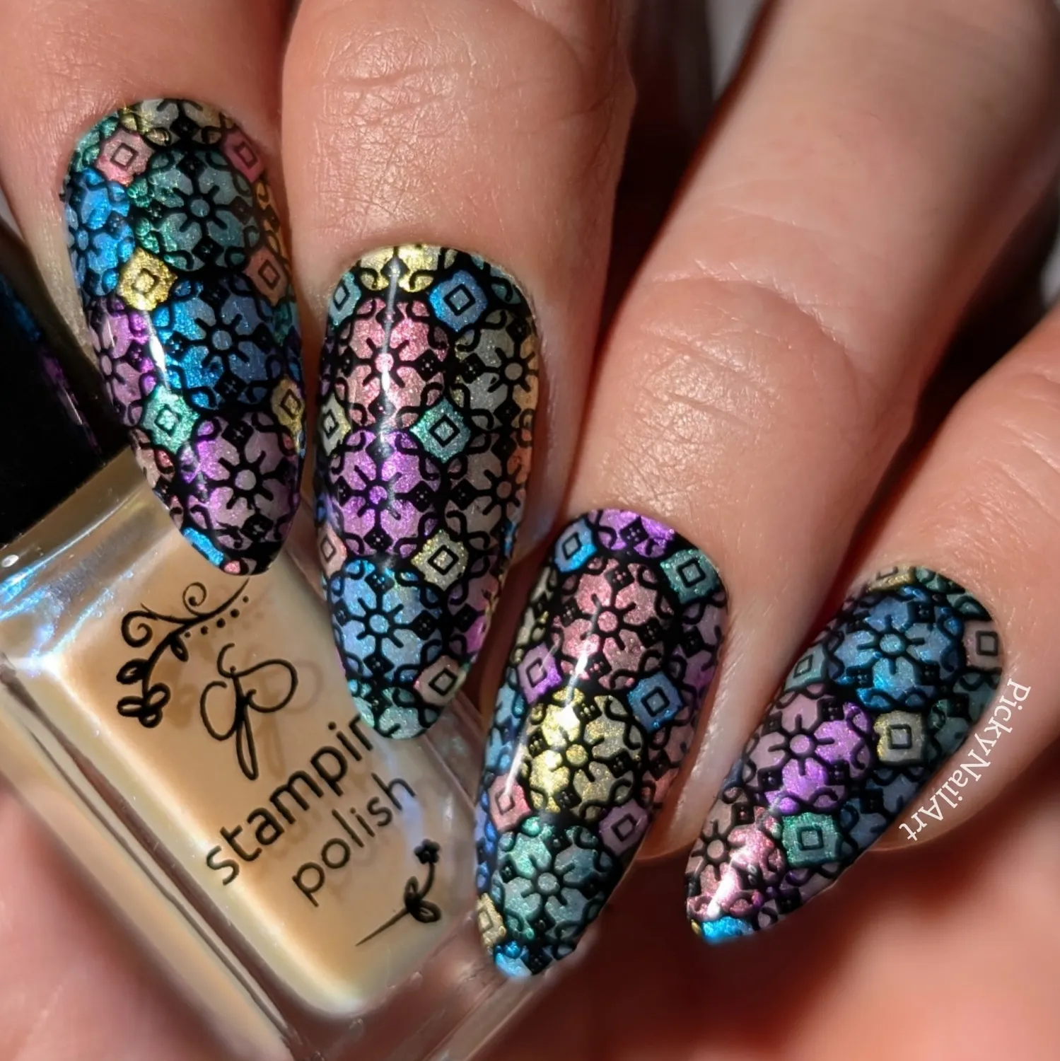 Clear Jelly Stamper CjS-361 Floral Mosaic stampingplade