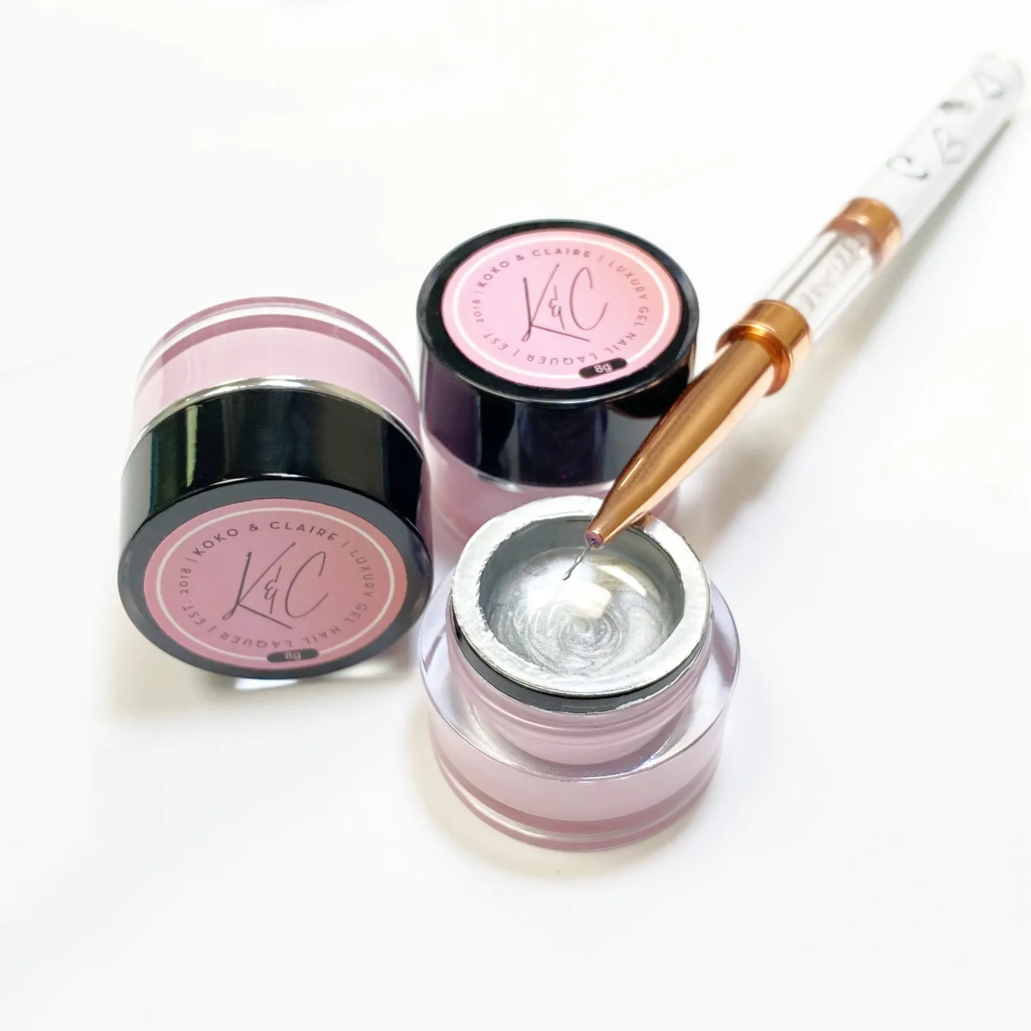 Clear Jelly Stamper Metallic negle gel guld metallisk