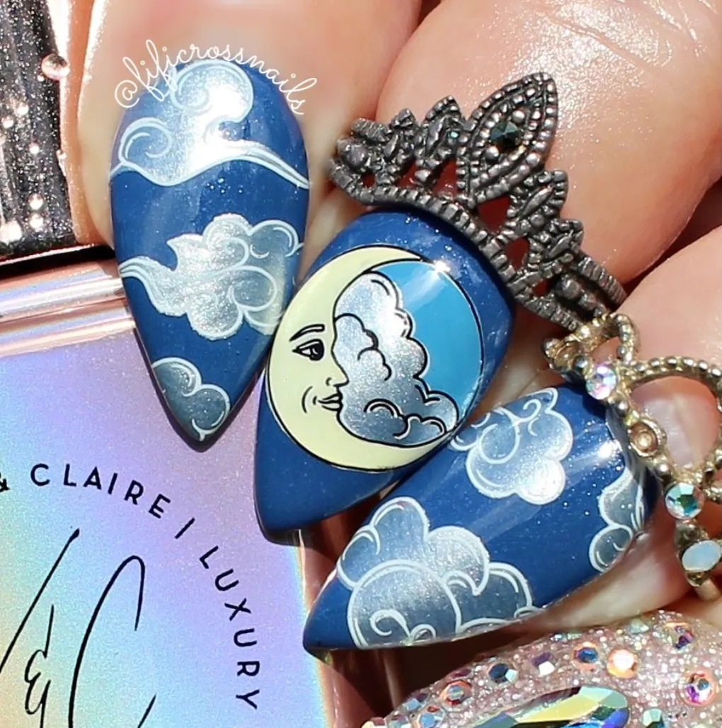 Clear Jelly Stamper Lunar Lullaby LC-105 stempelplade 14x9 cm