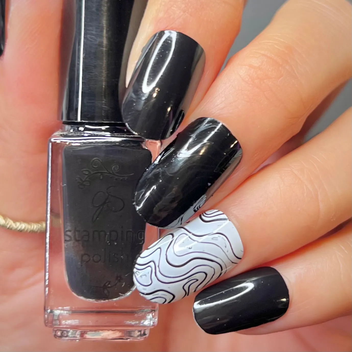 Clear Jelly Stamper 227 Panther stamping lak 5 ml sort navy