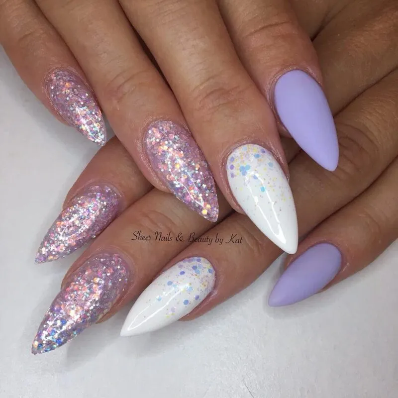 Indigo Nails Roxie glitter til negle – glansfuld