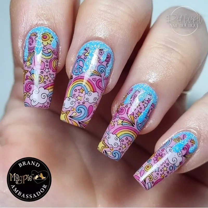Indigo Nails Beautystones Bungle neglefolie mønstereffekt
