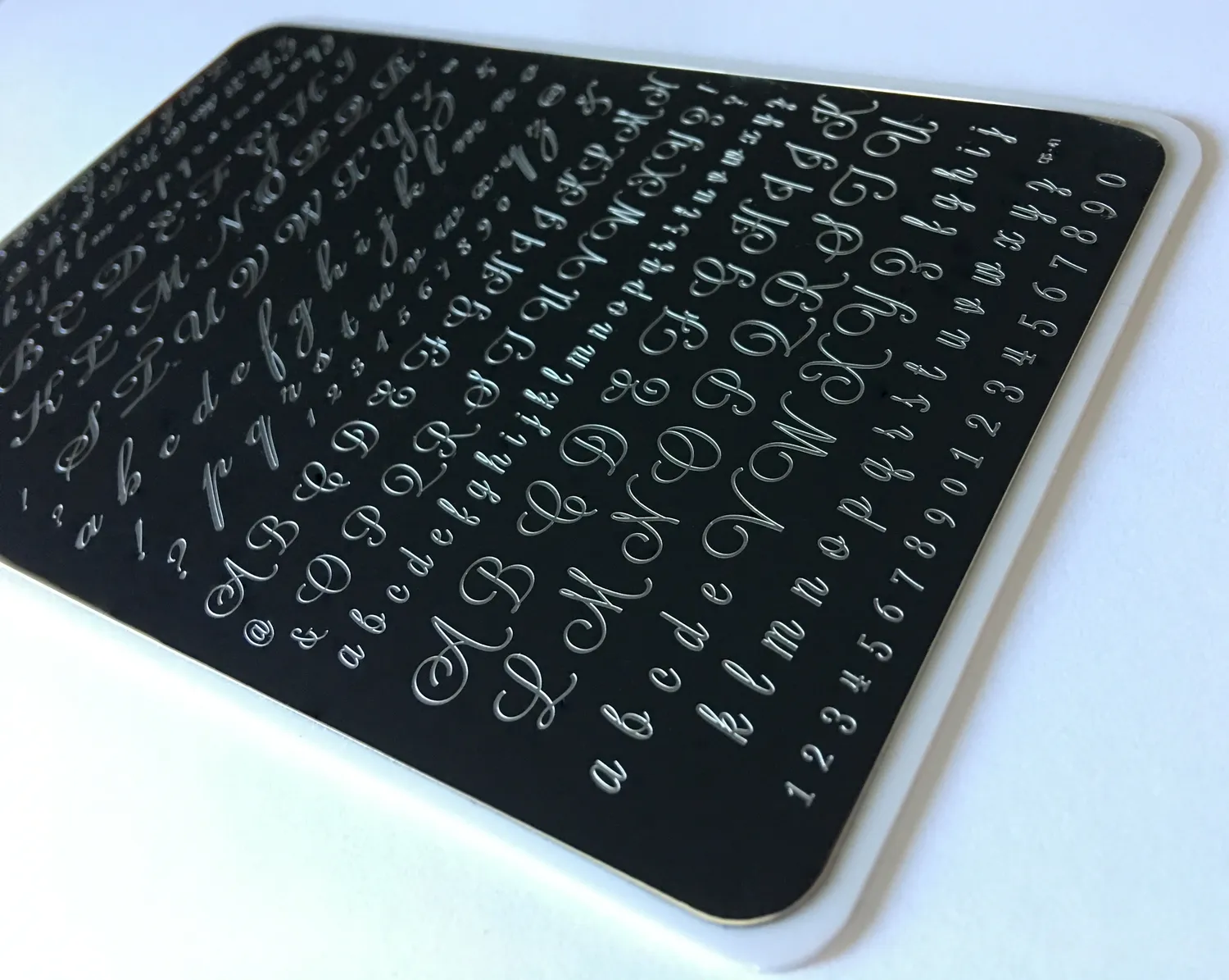 Clear Jelly Stamper Alphabet Script CjS-41 plade 14,5x9,5 bogstav