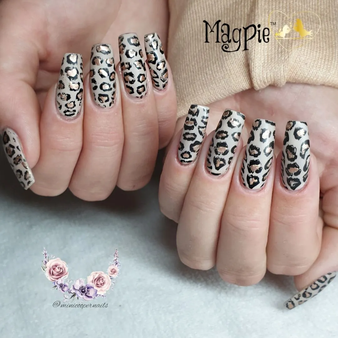 Indigo Nails Beautystones Etta-Rose neglefolie metallisk glans