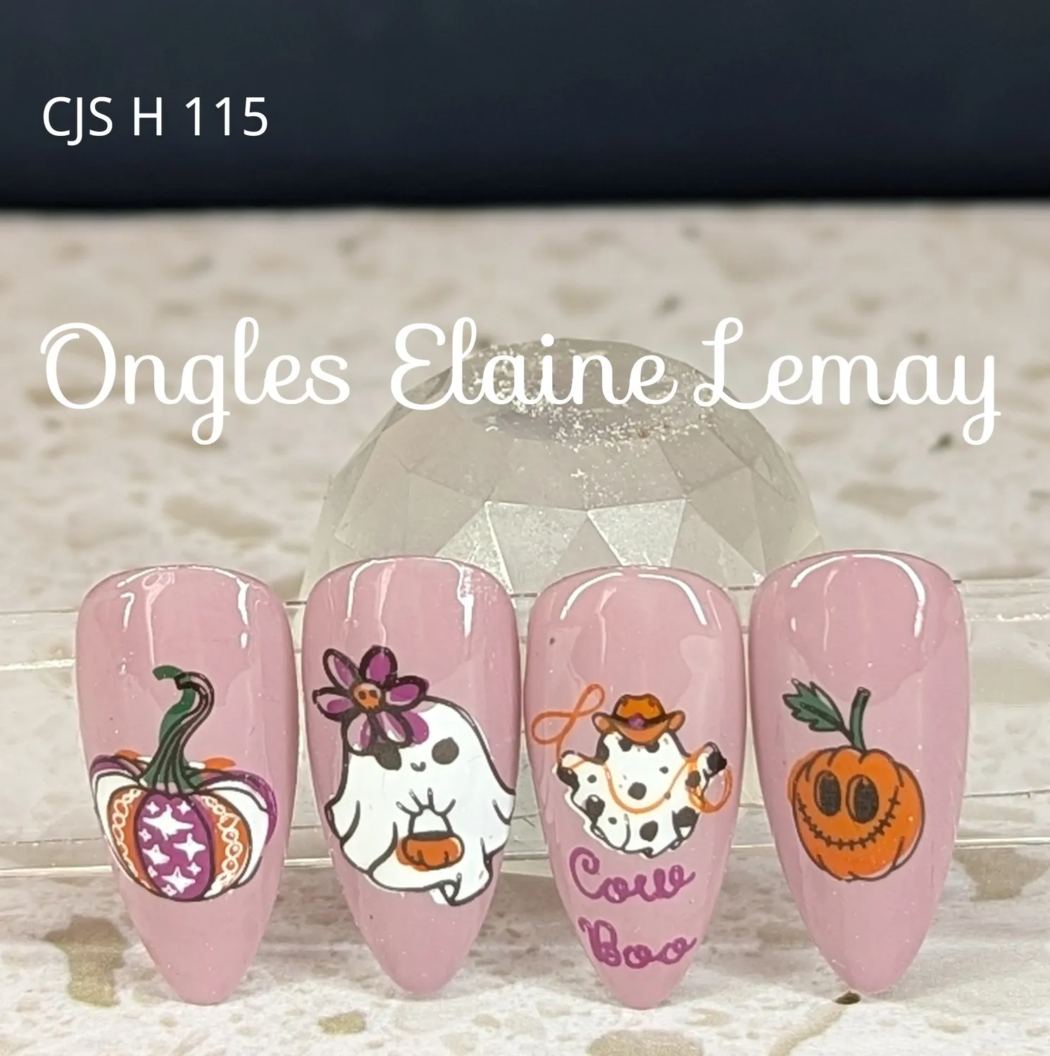 Clear Jelly Stamper H-115 Hey Boo stampingplade halloween