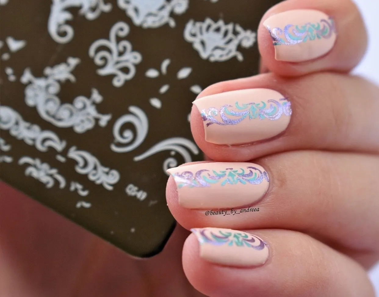 Clear Jelly Stamper Petit Swirls CjS-49 stampingplade lille