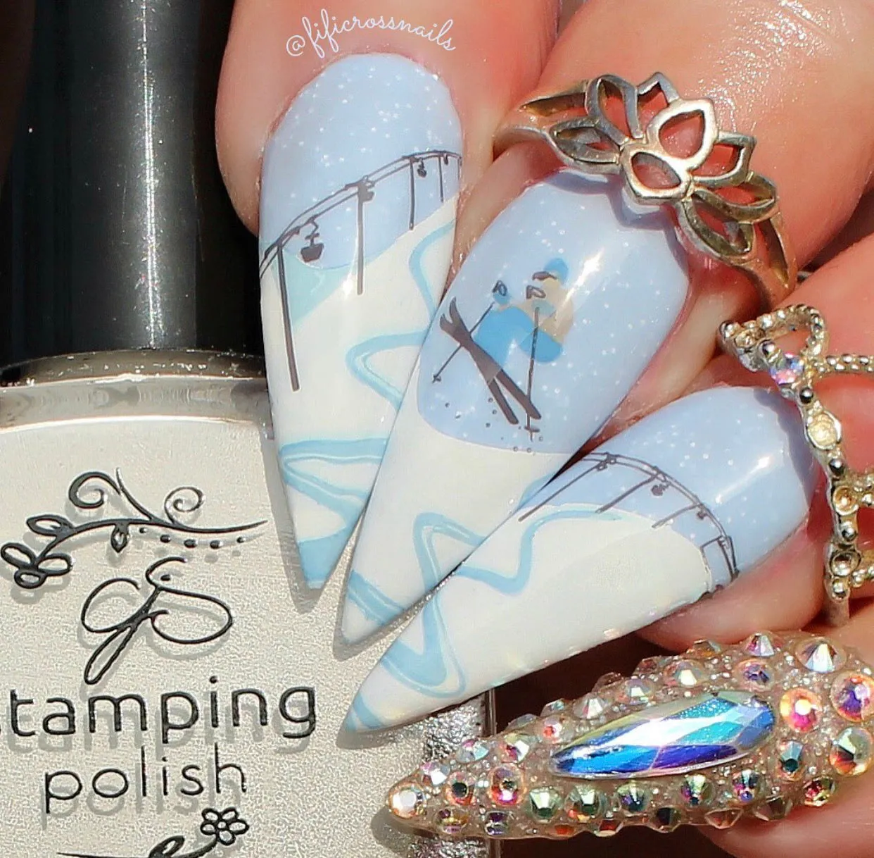 Clear Jelly Stamper CjS-179 Sporty Winter stempelplade