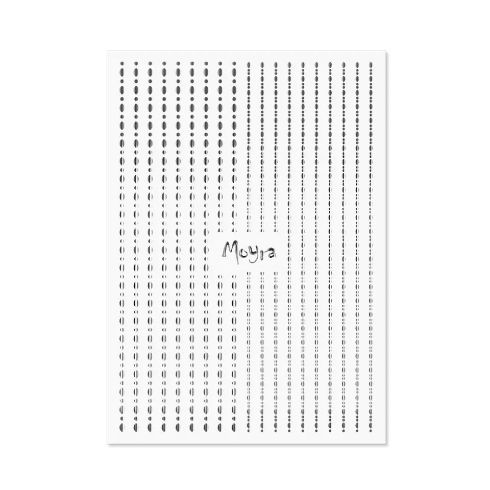 Moyra Dots 02 negle strips 19 stk sølv