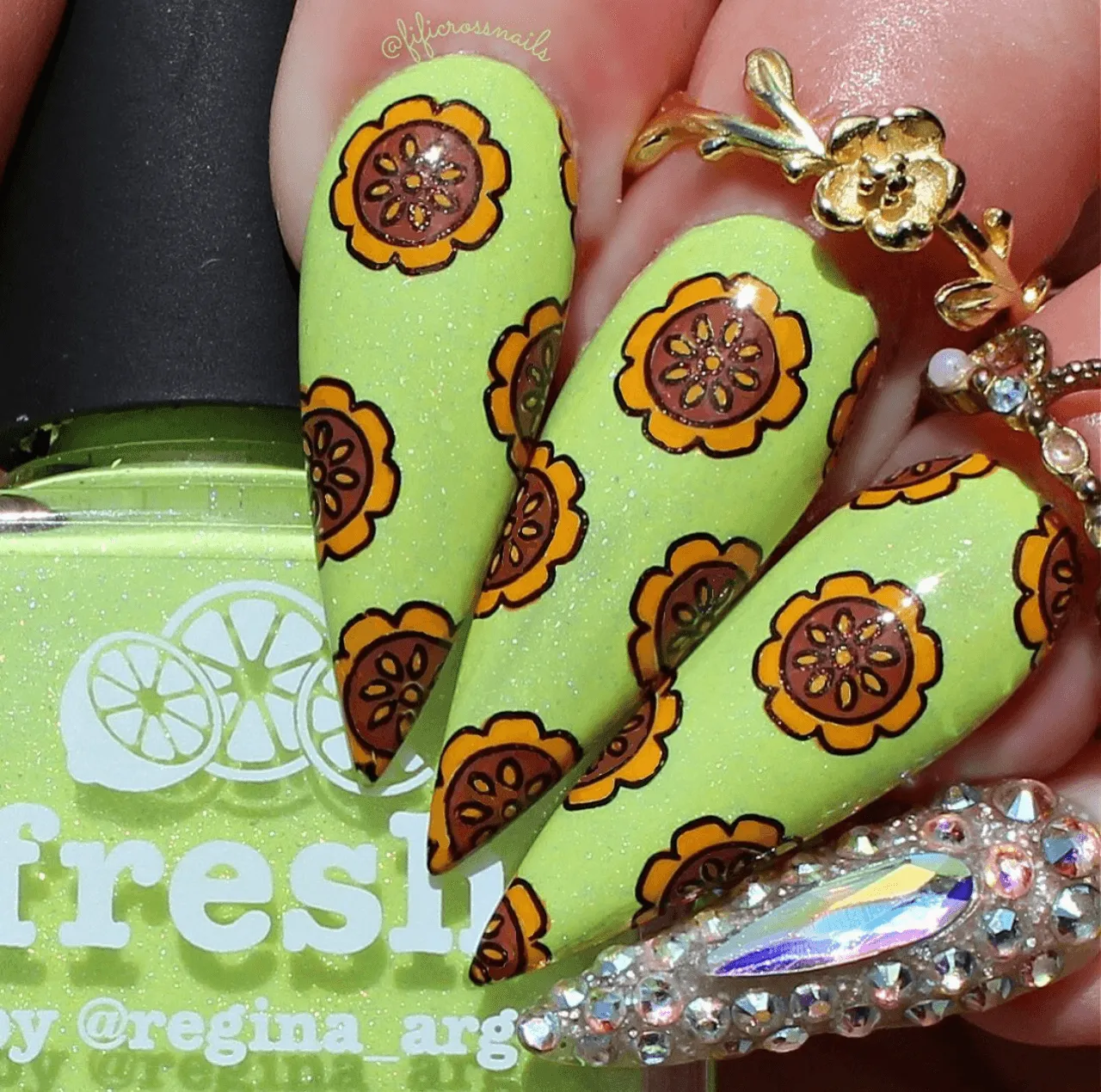 Clear Jelly Stamper XL-Three CjS-XL-THREE negleplade floral
