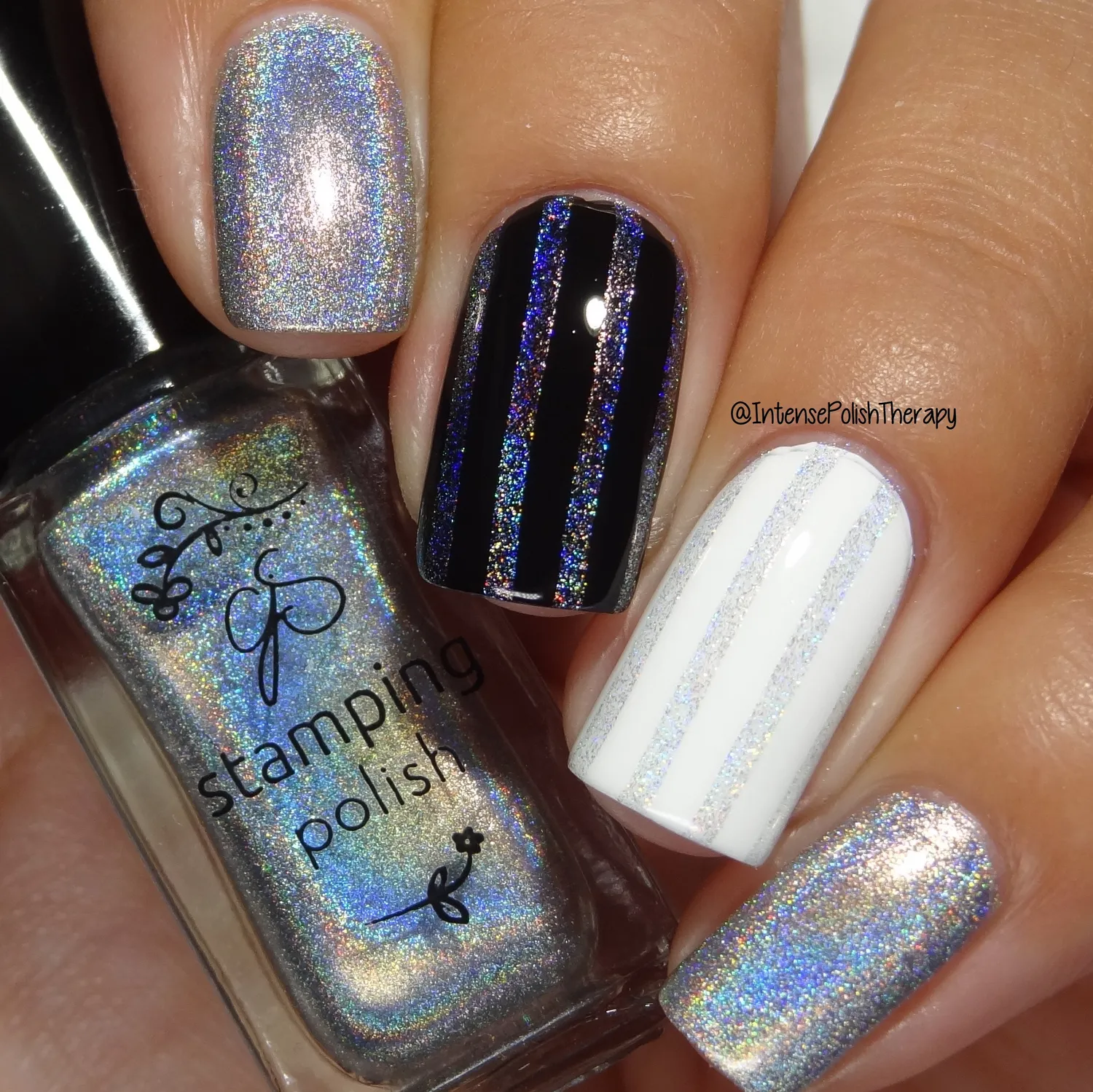 Clear Jelly Stamper Holo 3 Into the Stars stampinglak 5 ml sølv holo