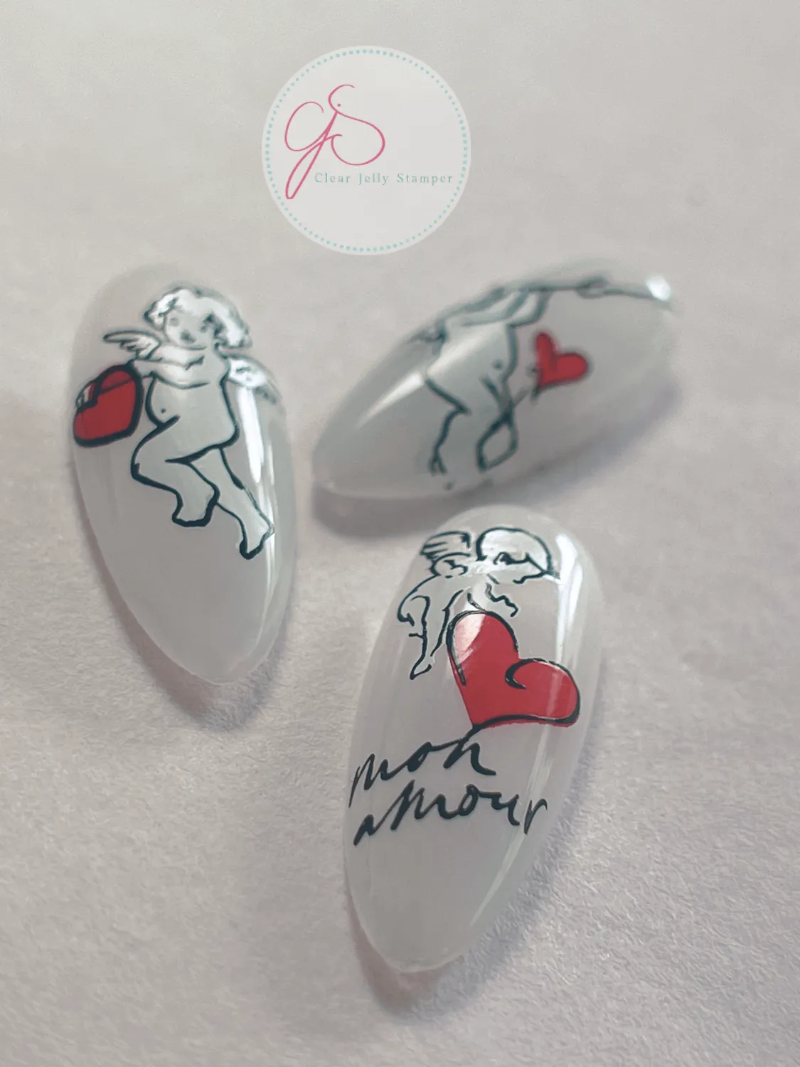 Clear Jelly Stamper Oh Darling CjSV-49 stamping plade kærlighed
