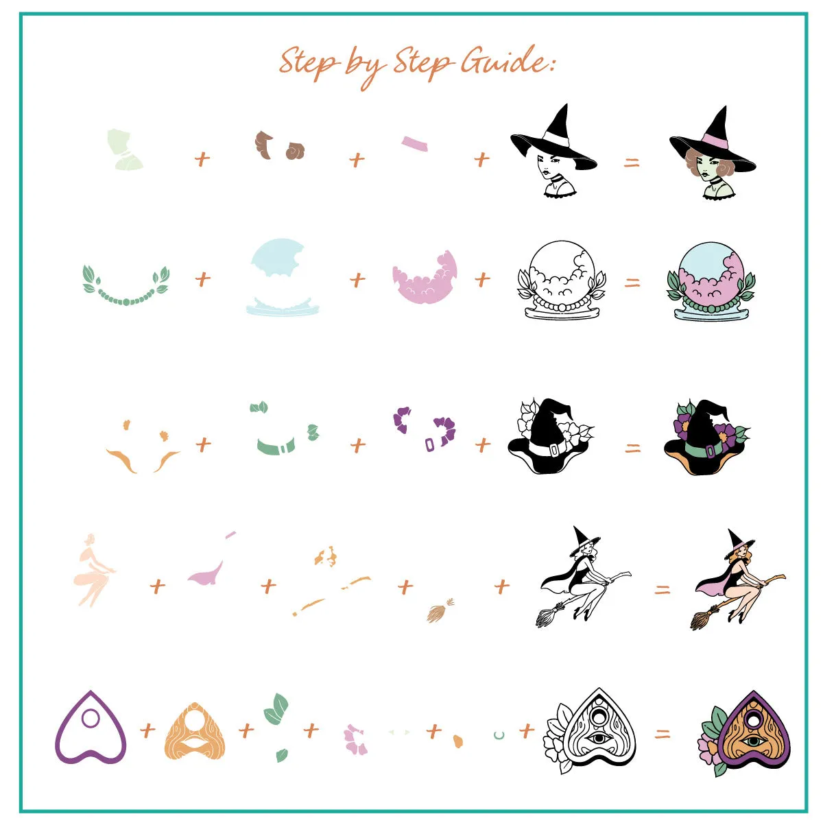 Clear Jelly Stamper Hallo-Witch CjSH-92 stampingplade 8x8 halloween