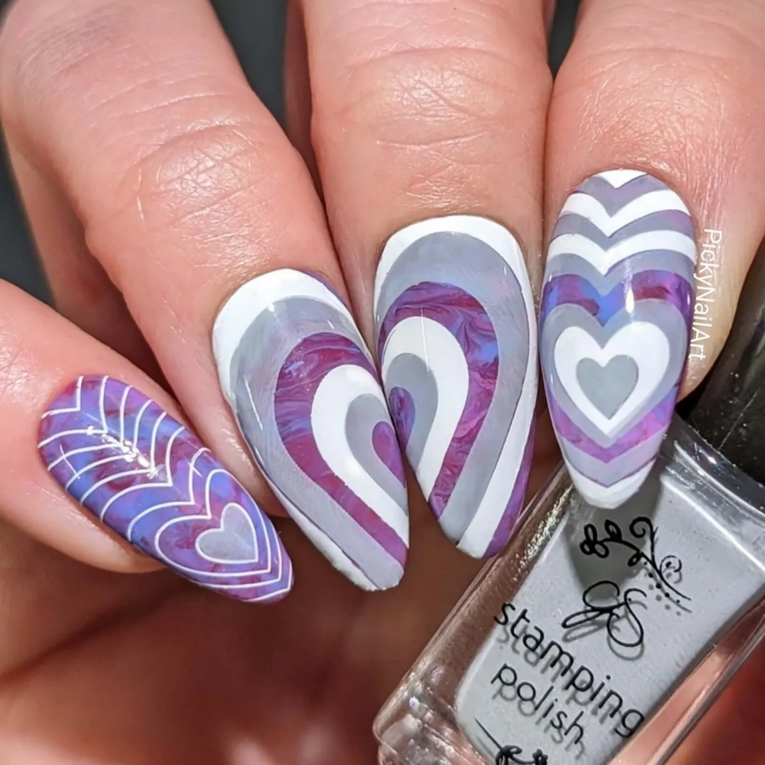 Clear Jelly Stamper CjSV-47 Heart's Desire stamping plade hjerter