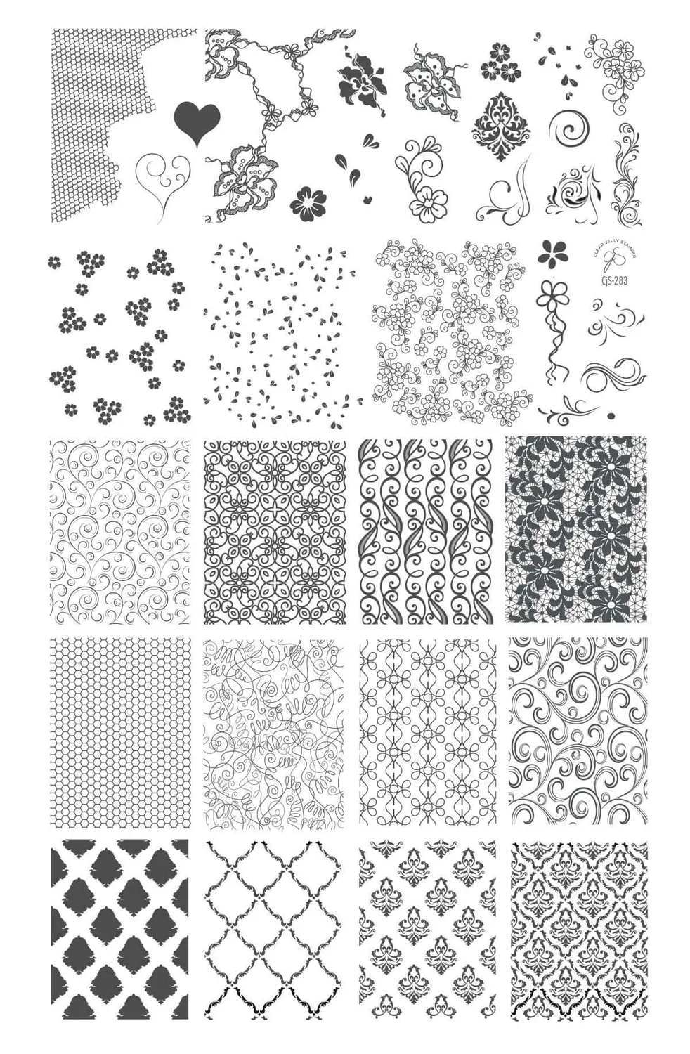 Clear Jelly Stamper Dainty Delights CjS-283 stampingplade blonde