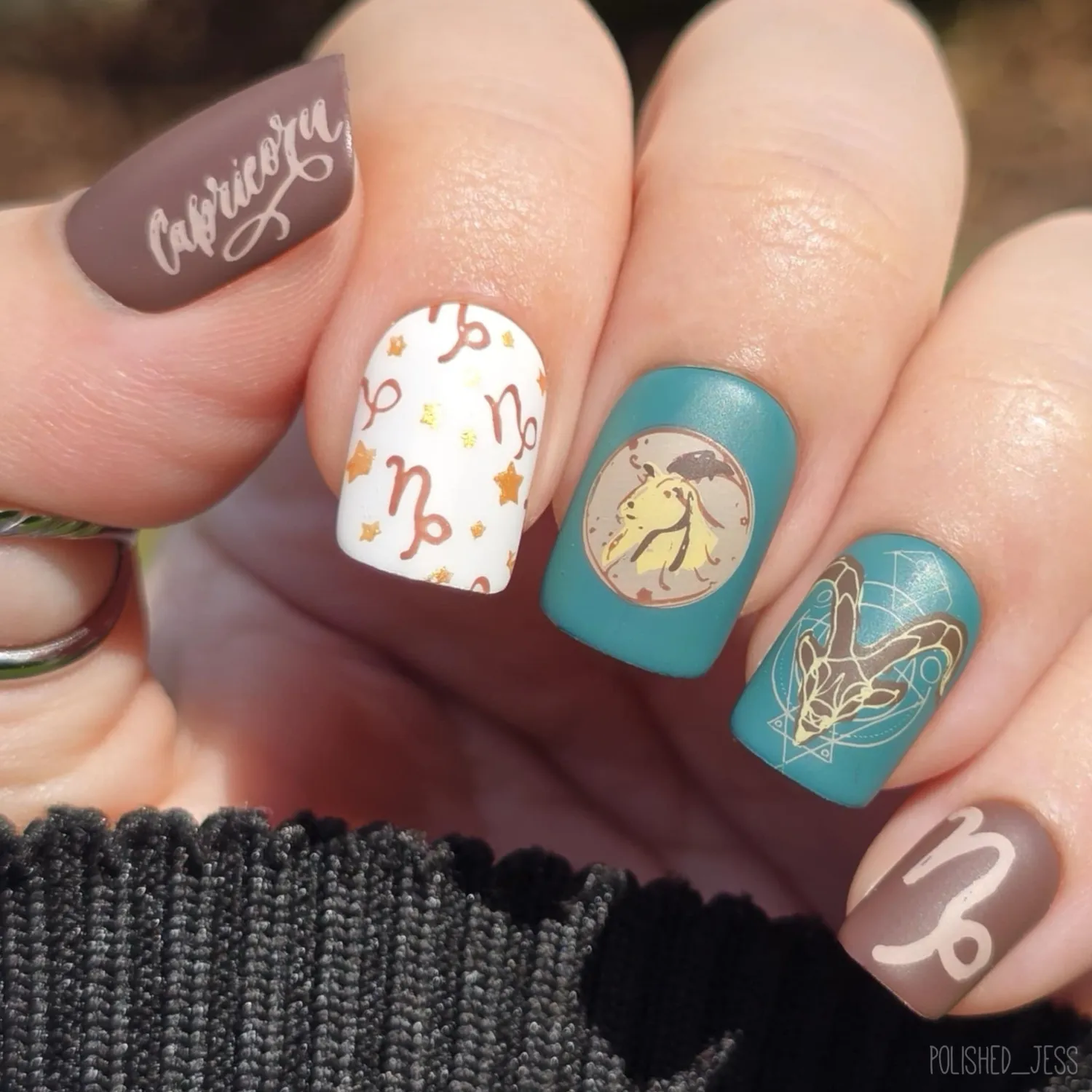 Clear Jelly Stamper CjSZ-11 Capricorn stamping plade 6x6cm zodiac