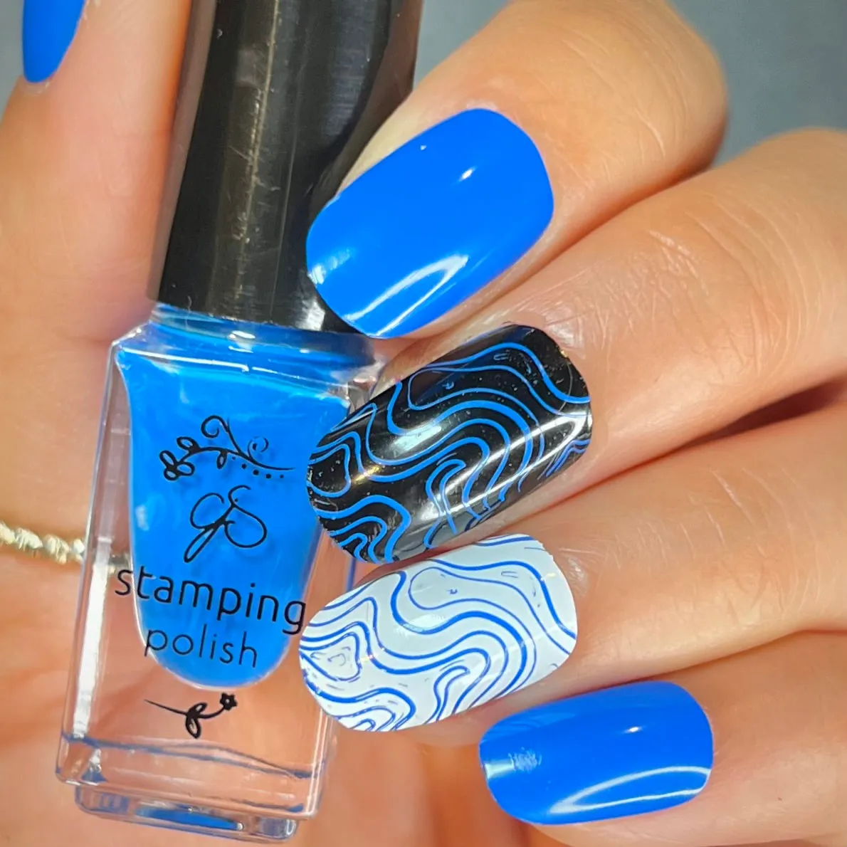 Clear Jelly Stamper #10 Gotta Be Blue stamping lak 5 ml blå