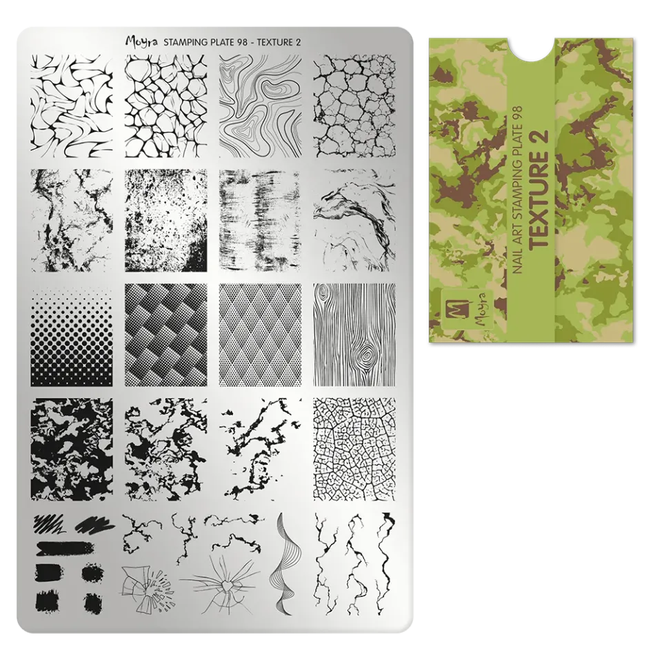 Moyra 98 Texture 2 stampingplade teksturmønster