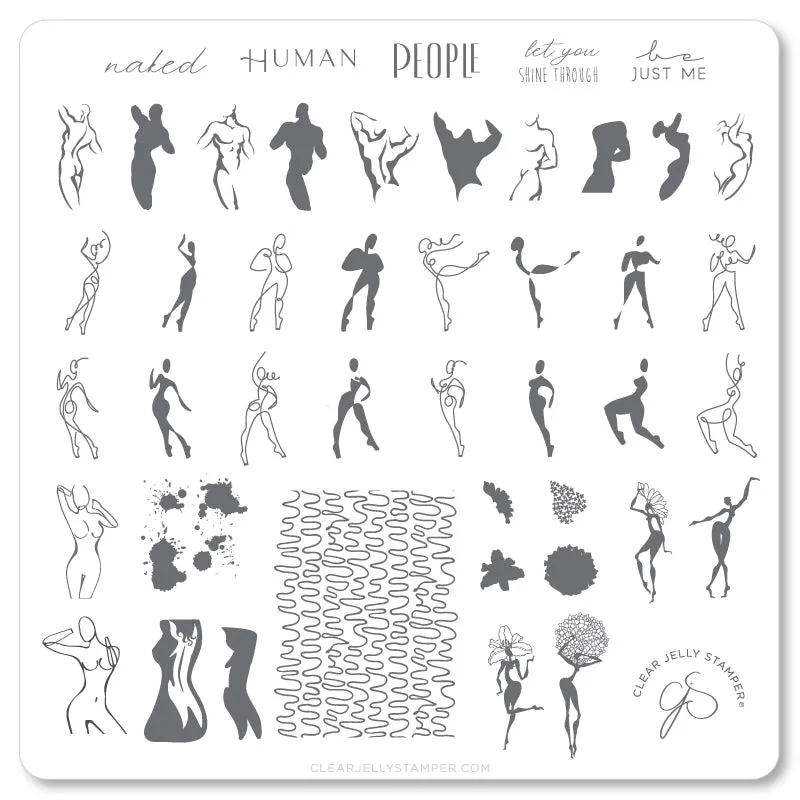 Clear Jelly Stamper In the Buff CjS-205 stamping plade body