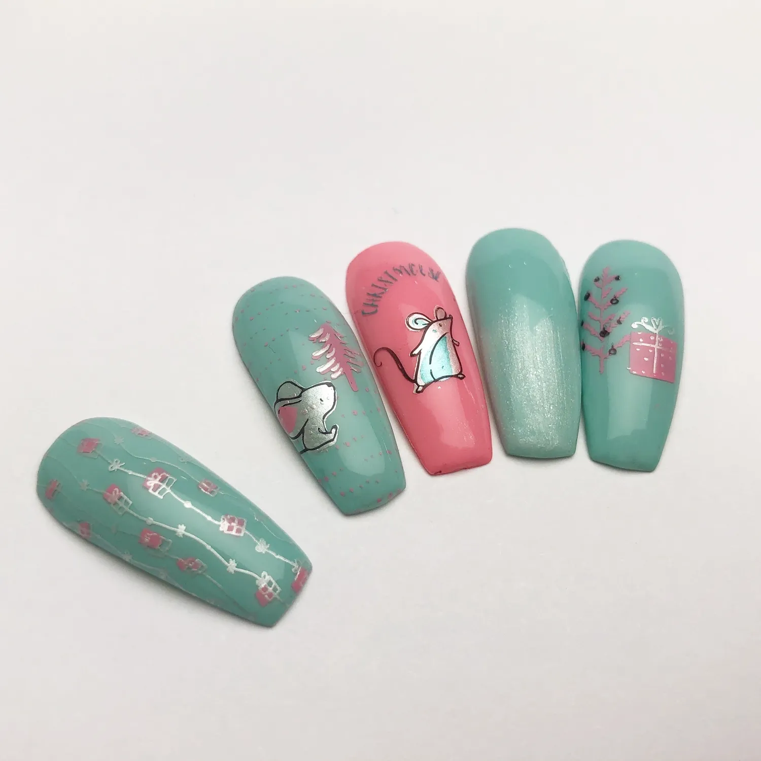 Clear Jelly Stamper CjSC-38 Merry ChrisMouse stamping plade mus