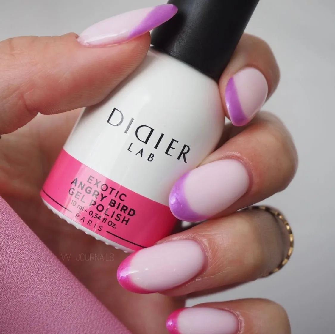 Didier Lab Exotic Angry Bird gellak pink shimmer