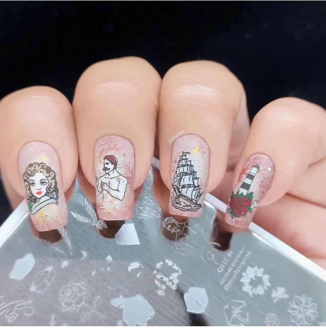 Clear Jelly Stamper Tattoo CjSLC-86 stampingplade tattoo