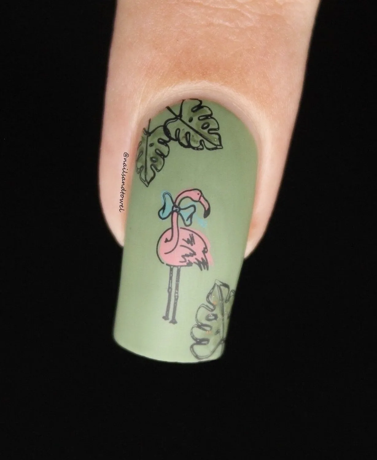 Clear Jelly Stamper CjS-93 Lil Flamingo stampingplade