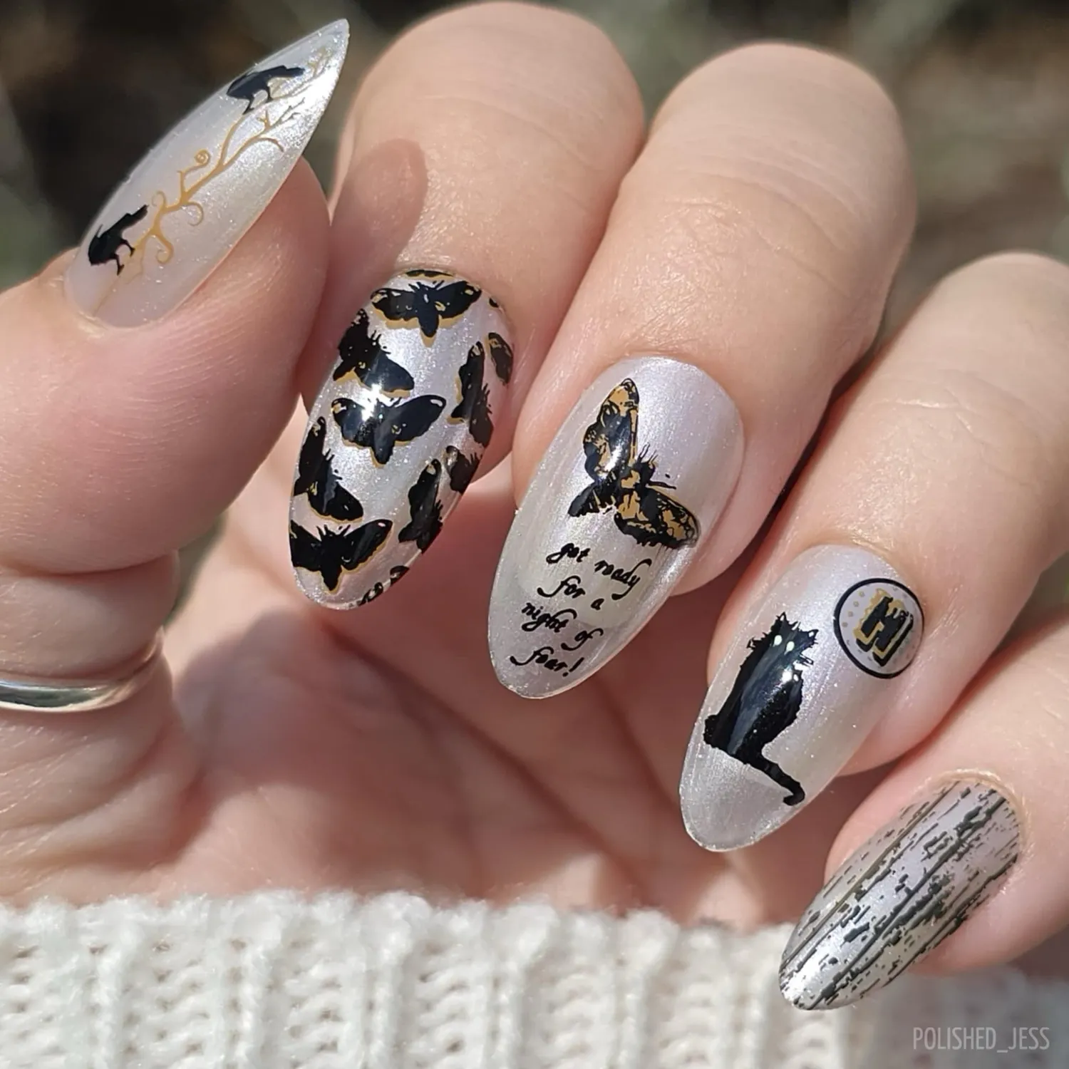 Clear Jelly Stamper CjS-H-73 Hallow's Eve stamping plade 8x8