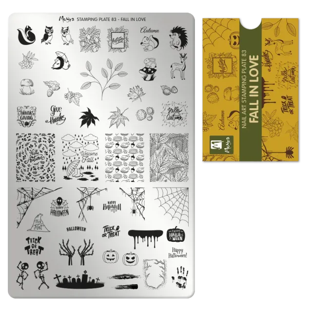 Moyra Stamping plate 83 Fall in love stampingplade