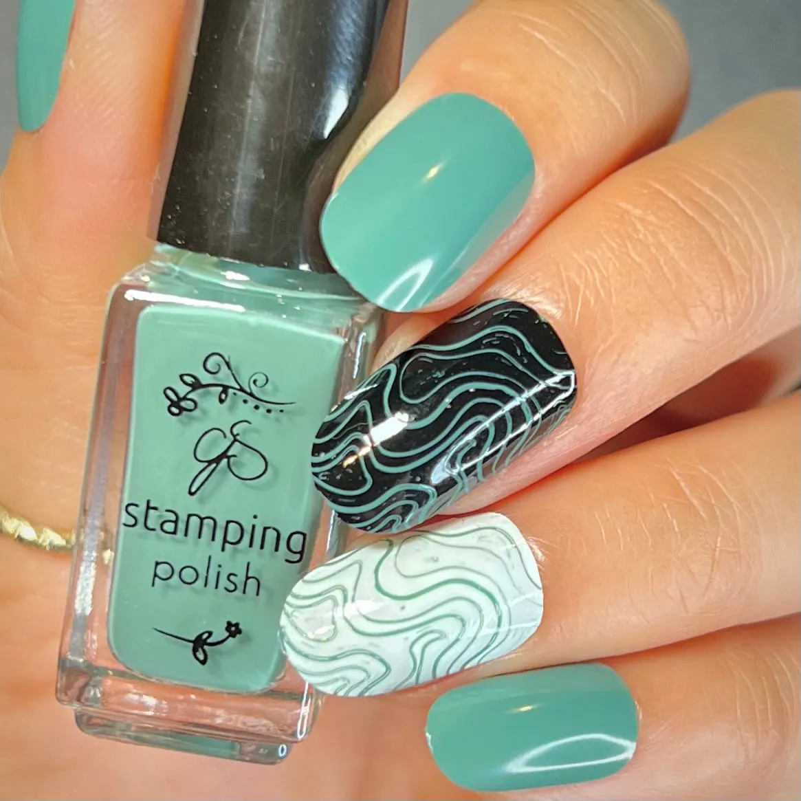 Clear Jelly Stamper 216 Fern stamping lak mørkegrøn 5 ml