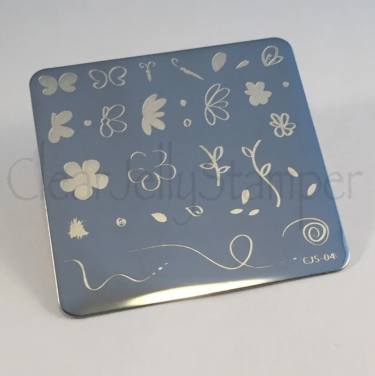 Clear Jelly Stamper CjS-04 Infinite Flower stampingplade 6x6 cm