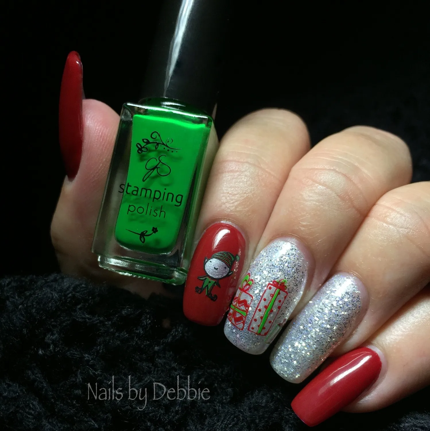 Clear Jelly Stamper CjSC-07 Santas Workshop stampingplade jul 6x6 cm