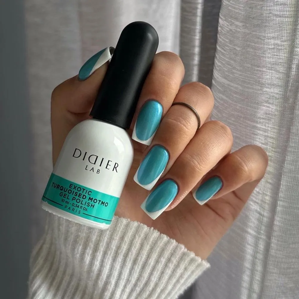 Didier Lab Exotic Turquoised Motmo gellak turkis shimmer