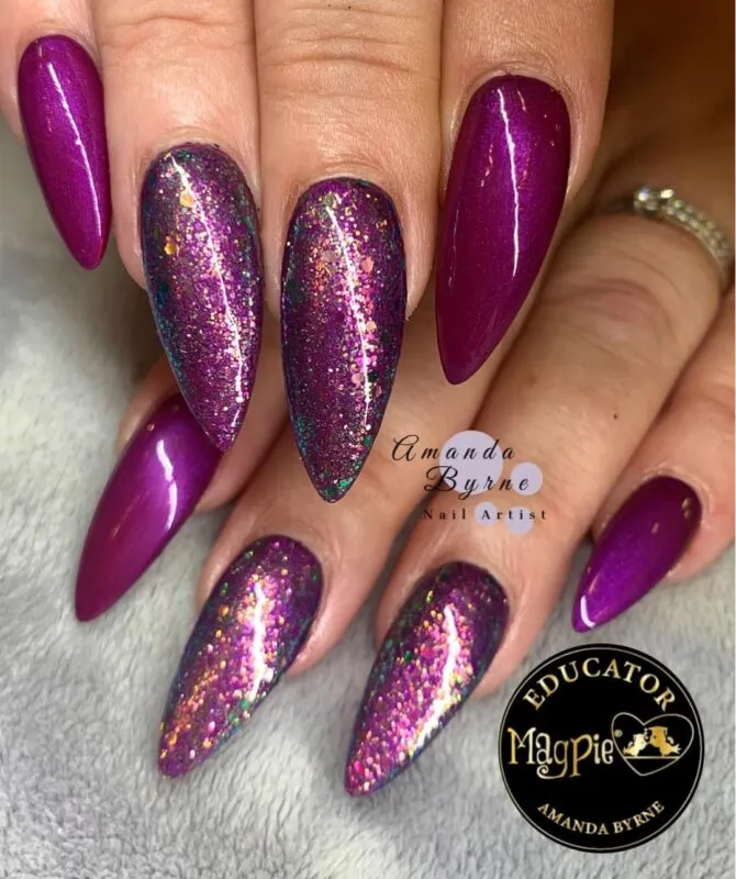 Indigo Nails Beautystones Nicky Glitter neglitter dækkende