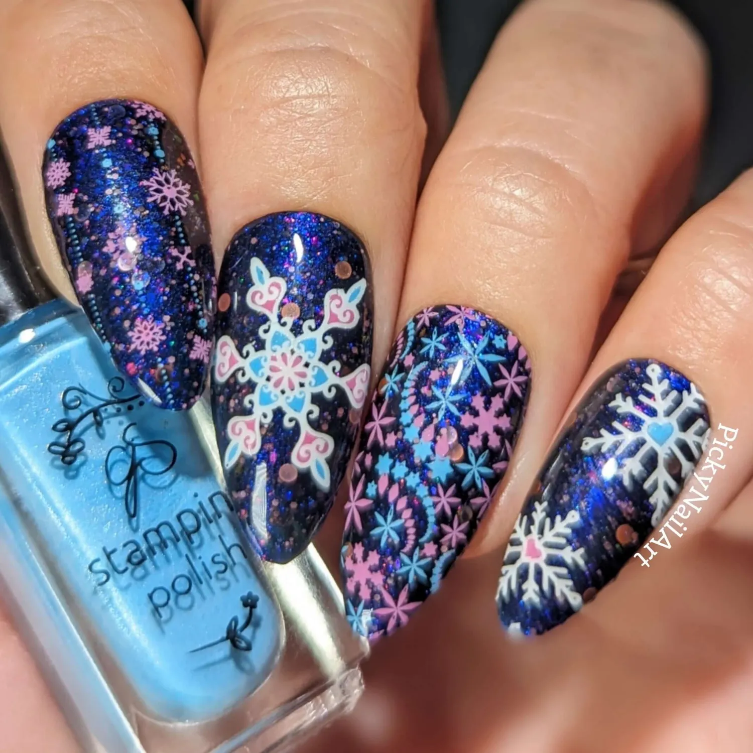Clear Jelly Stamper 327 Frozen Lace stampingplade snefnug