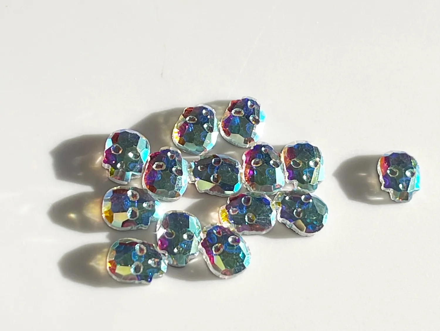 Clear Jelly Stamper Gems neglepynt blandede former klar