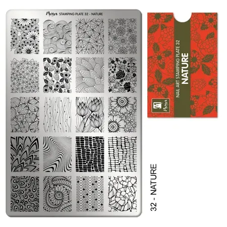 Moyra Stamping Plate 32 Nature stampingplade