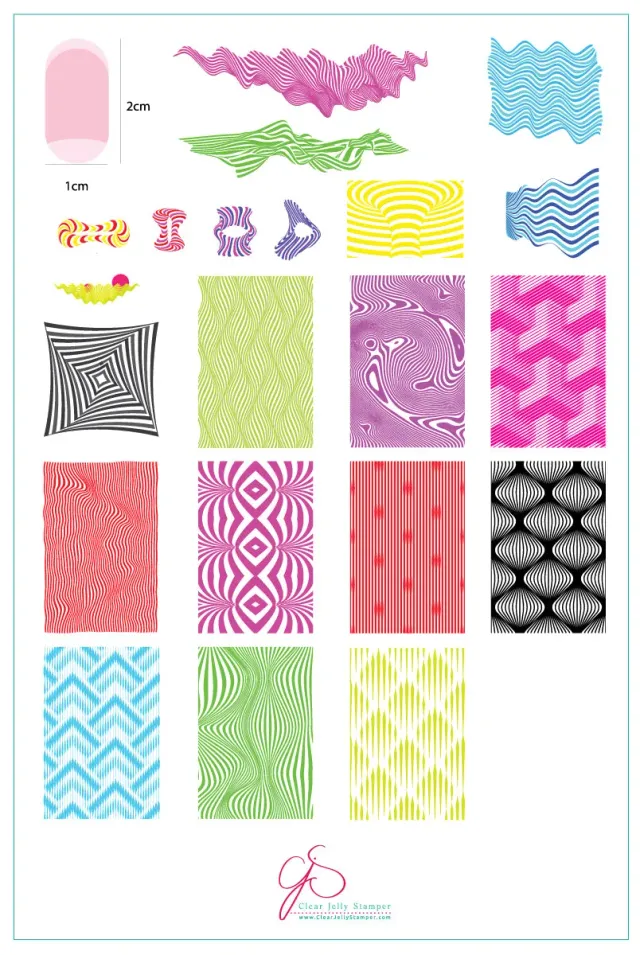Clear Jelly Stamper We be Trippin CjS-167 stamping plade psykedelisk