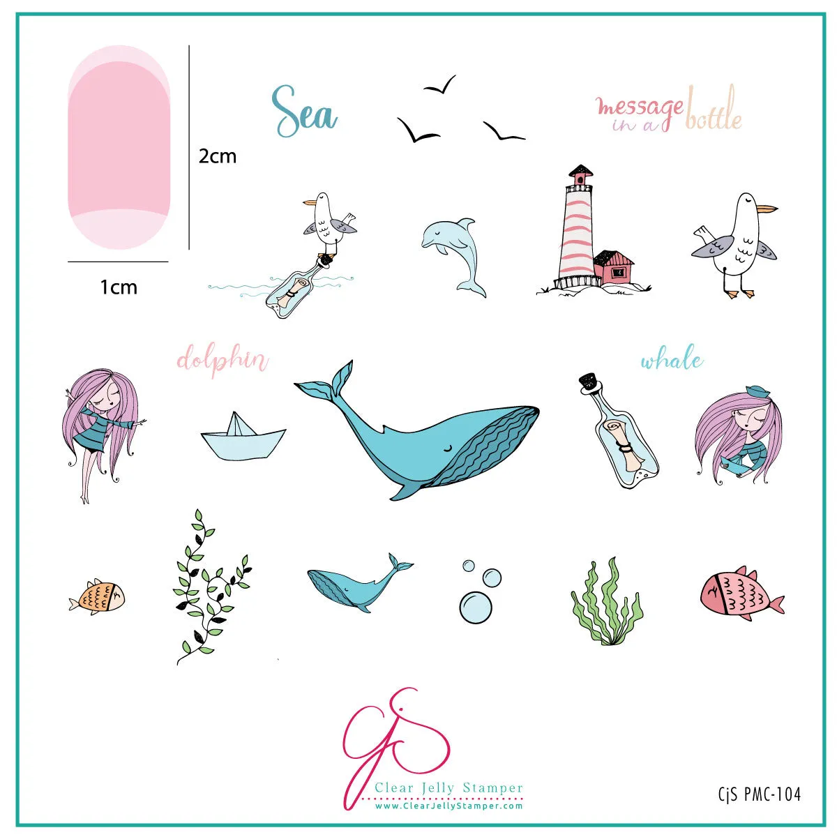 Clear Jelly Stamper June 2024 Plate of the Month stempelpladesæt