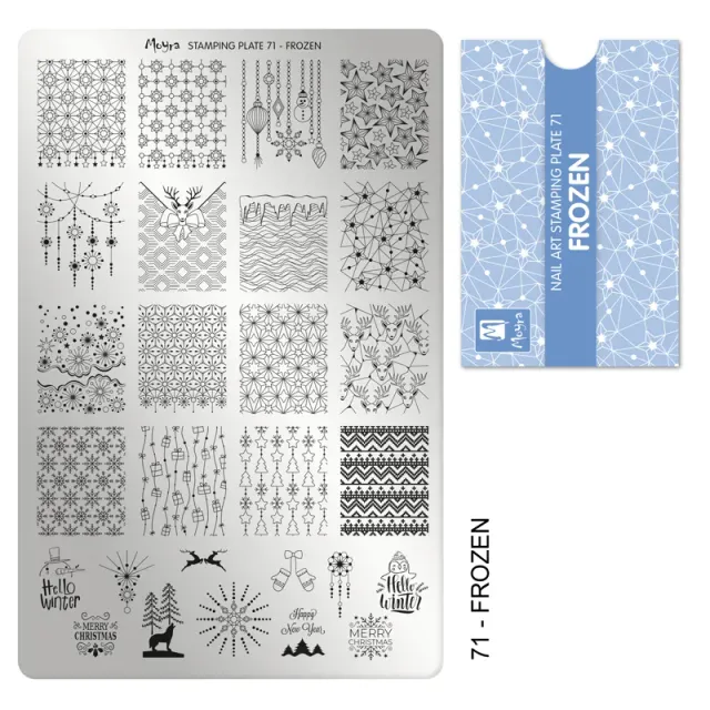 Moyra Stamping Plate 71 Frozen negleplade motiv