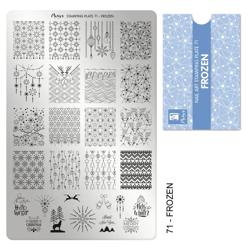 Moyra Stamping Plate 71 Frozen negleplade motiv